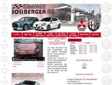 Tablet Screenshot of garage-sollberger.ch